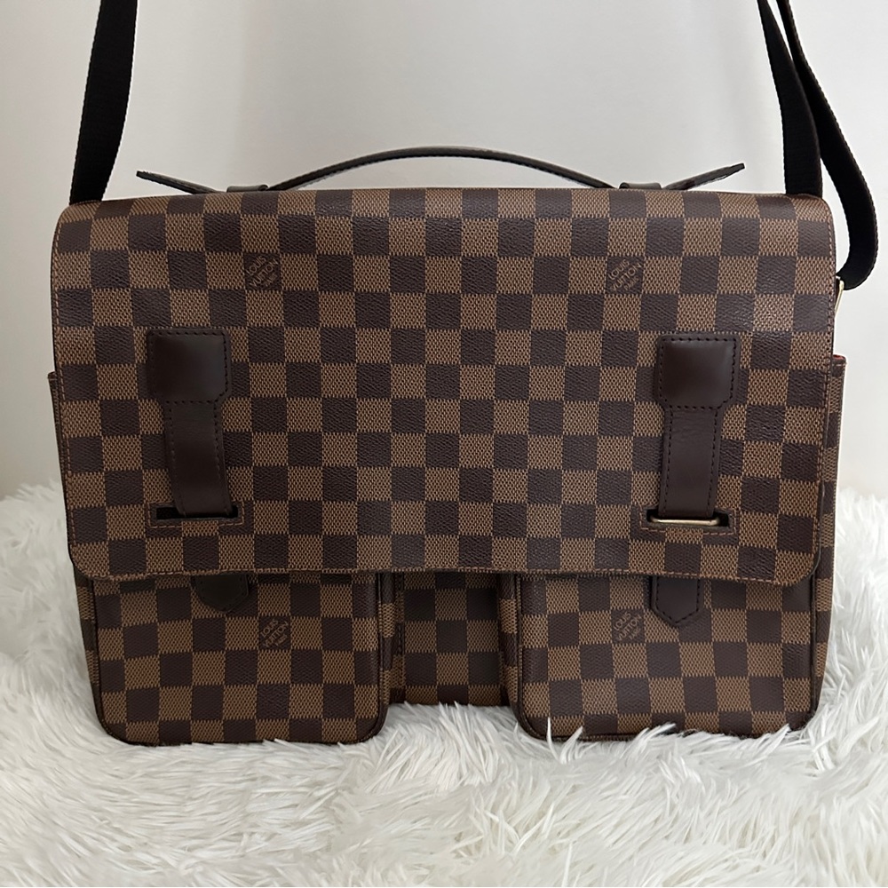 AUTHENTIC Louis Vuitton Broadway Damier Ebene Messenger Bag